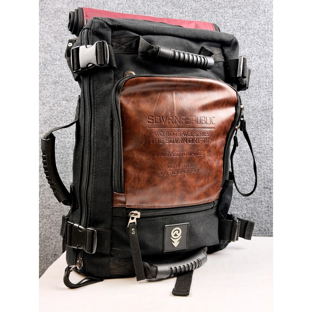 Sovrn Republic Drifter Convertible Duffle Backpack Canvas Laptop Bag Travel
